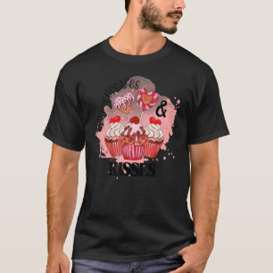 Cupcakes And Kisses Valentines Day Cupcake Love Ba T-Shirt