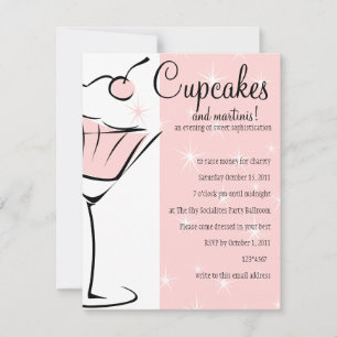 Cupcakes and Martinis Invitation