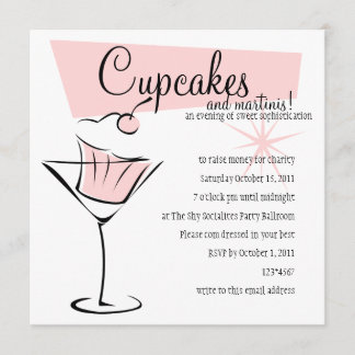 Cupcakes and Martinis! Invitation