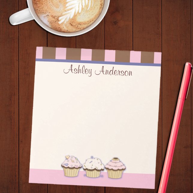 Cupcakes and Stripes Personal Notepad (Creator Uploaded)