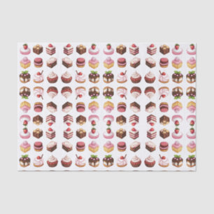 Cupcakes and sweet treats tissue paper