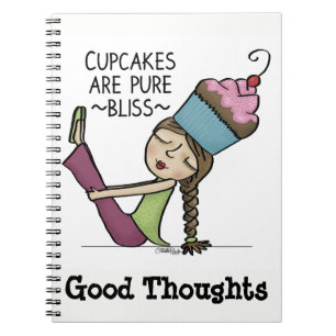 Cupcakes are Pure Bliss Spiral Notebook