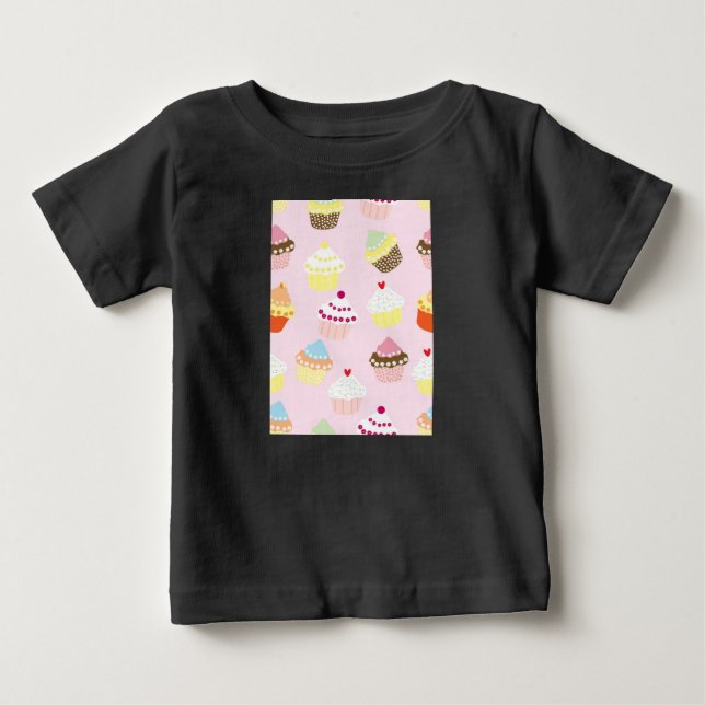 Cupcakes Baby T-Shirt (Front)