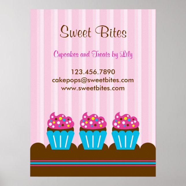 Cupcakes Bakery Poster (Front)