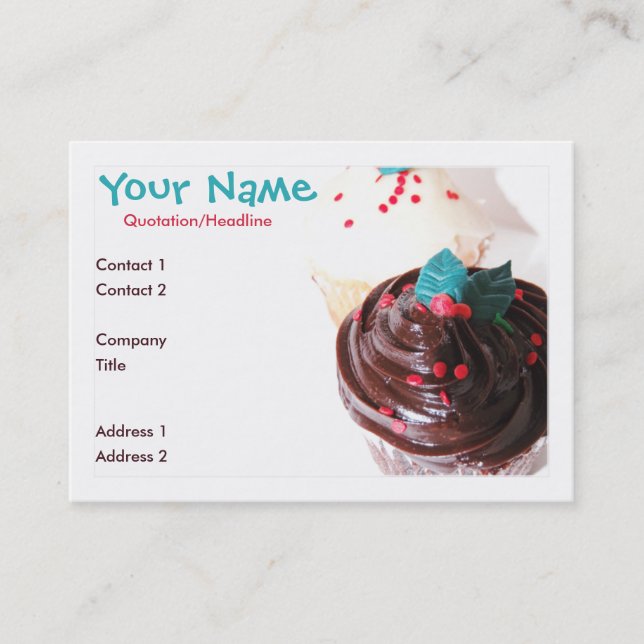 Cupcakes BiG Business Card (Front)