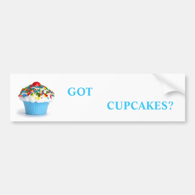 Cupcakes Bumper Sticker (Front)