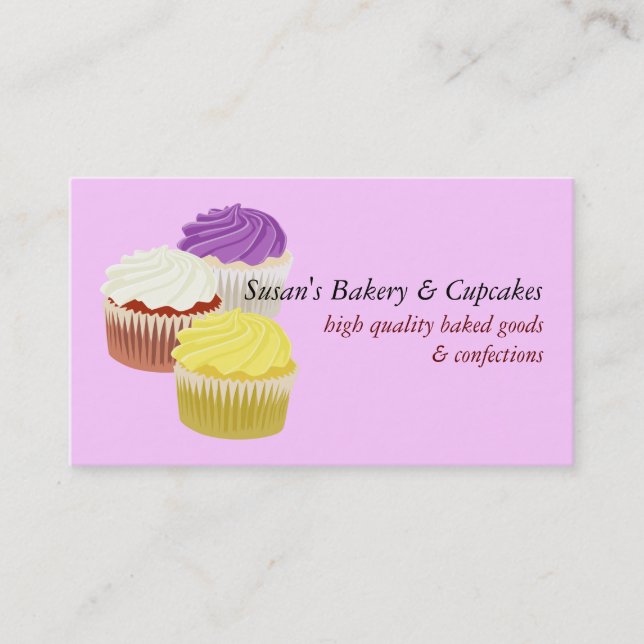 Cupcakes Business Cards (Front)