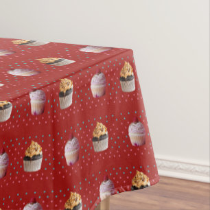 Cupcakes Cakes Dots Custom Tablecloth