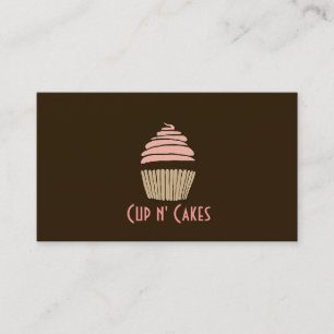 Cupcakes, Cakes, Food, Catering, Bakery Business Card