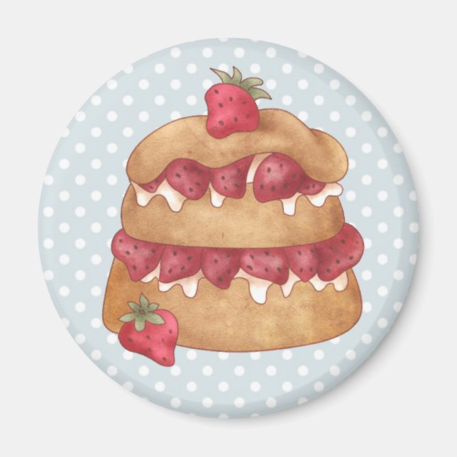 Cupcakes Cakes Pastry Magnet (Front)