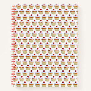 Cupcakes & Cherries Spiral Notebook