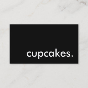 cupcakes. (colour customisable) business card