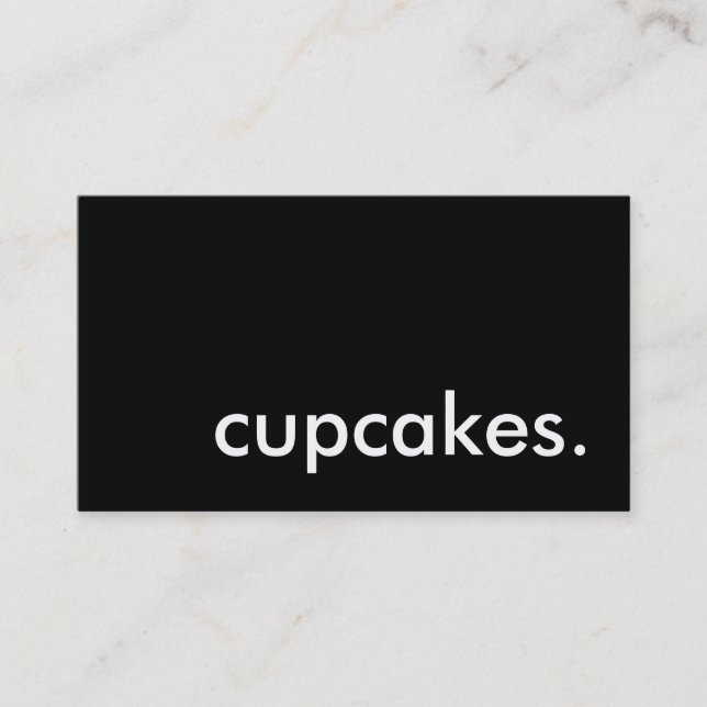 cupcakes. (colour customisable) business card (Front)