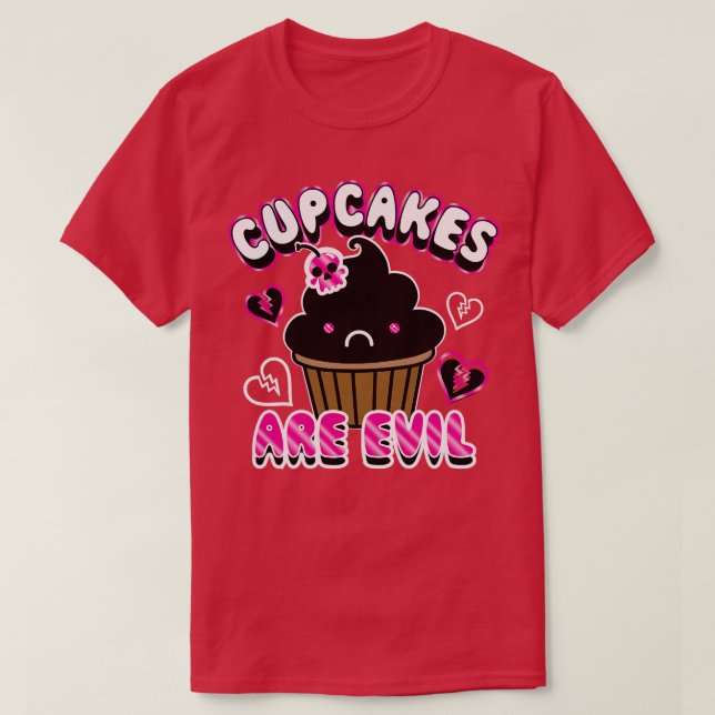 cupcakes evil T-Shirt (Design Front)
