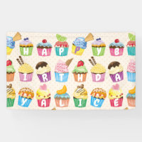 Cupcakes Happy Birthday Add Your Name Cute Goodies