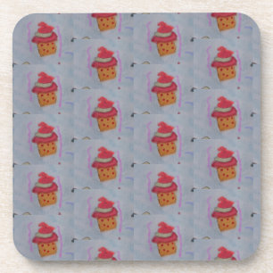 Cupcakes Hard Plastic Coaster