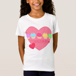 Cupcakes Heart for Kids T-Shirt