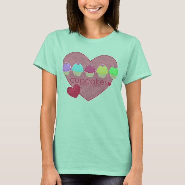 cupcakes heart v.01 T-Shirt (Front)