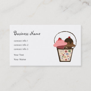 Cupcakes in the Basket Business Card