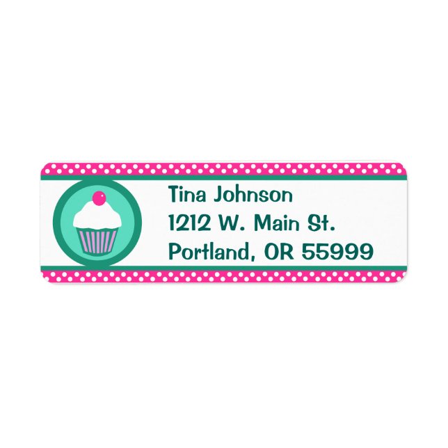 Cupcakes label (Front)