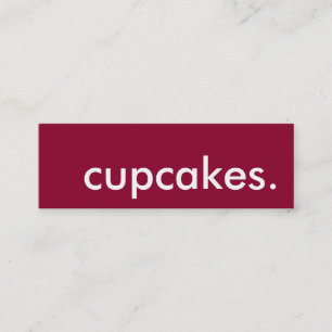 cupcakes. loyalty punch card