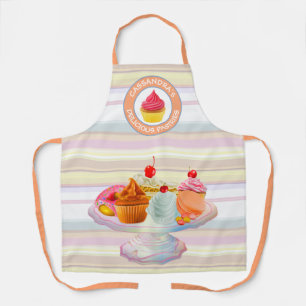 Cupcakes Pie Doughnut Macaron Sweet Baked Treats L Apron