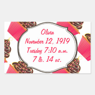 Cupcakes Rectangular Sticker