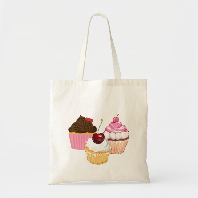 Cupcakes Shopping Tote Bag (Front)
