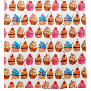 Cupcakes Shower Curtain