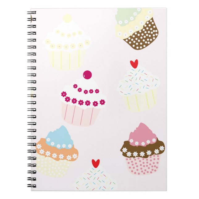 Cupcakes Spiral Notebook (Front)
