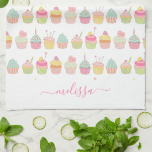 Cupcakes Tea Towel