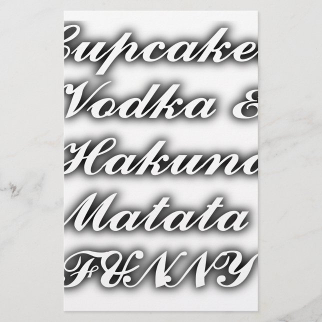 Cupcakes Vodka  Hakuna Matata FUNNY (Front)