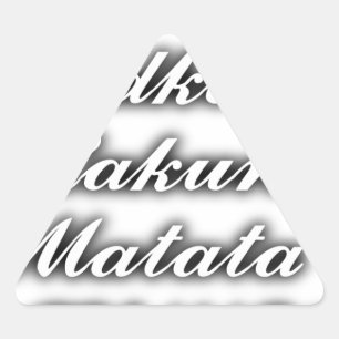 Cupcakes Vodka Hakuna Matata FUNNY Triangle Sticker
