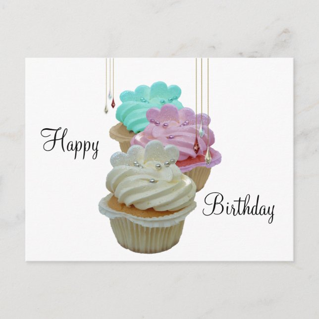 Cupcakes with Bling! Postcard (Front)