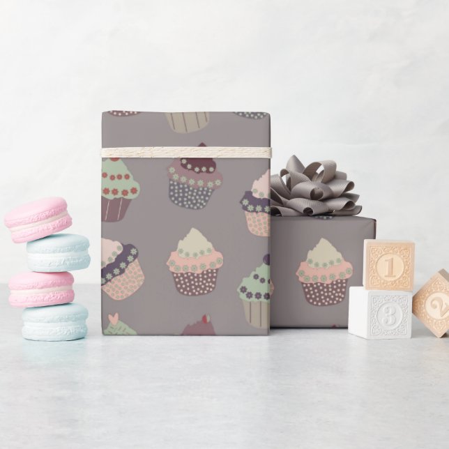 Cupcakes Wrapping Paper (Baby Shower)