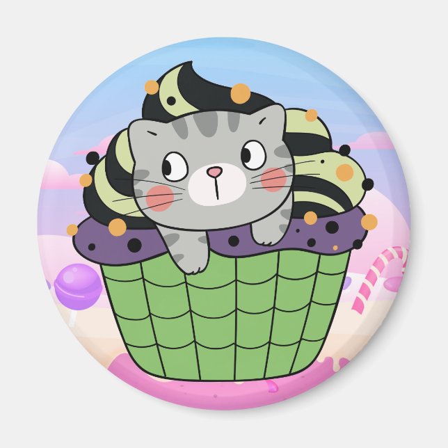Cupcat Magnet (Front)