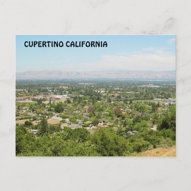 Cupertino California Postcard (Front)