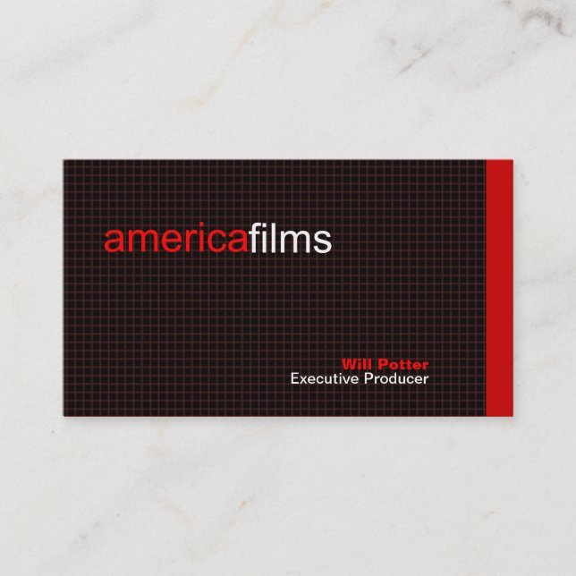 Cupertino Red Business Card (Front)