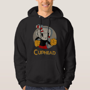 Cuphead Circle Shadow Profile Vintage  Hoodie