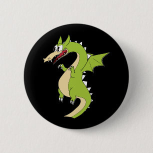 Cuphead Dragon (grim Matchstick) Sticker  6 Cm Round Badge