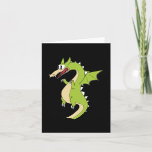 Cuphead Dragon (grim Matchstick) Sticker  Card