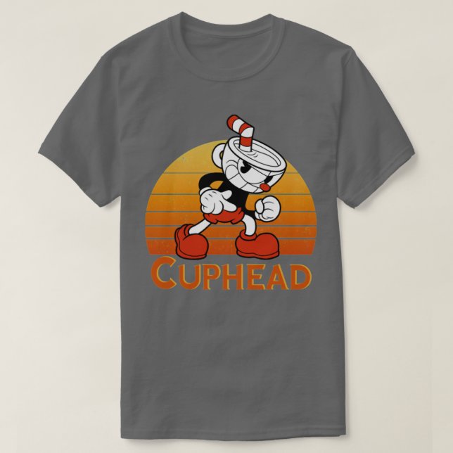 Cuphead Vintage Sunset T-Shirt (Design Front)