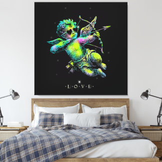Cupi of Love Neon Canvas Print
