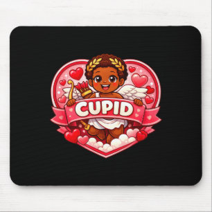 Cupid African American Valentine Mouse Pad