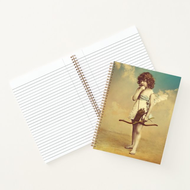 Cupid and Arrow Vintage Photo Notebook  (Inside)