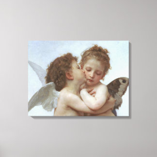 Cupid and Psyche as Children Canvas Print