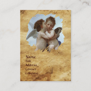 Cupid and Psyche as Children  Parchment Business Card