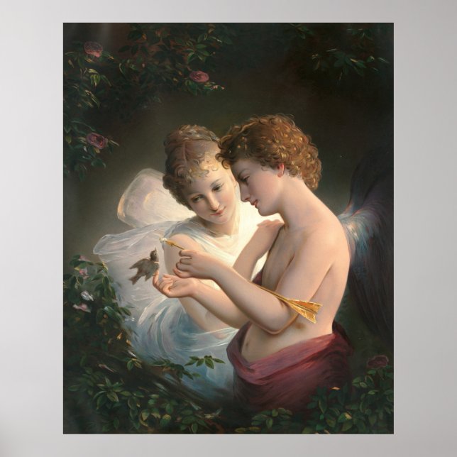 Cupid and Psyche, Louis Prang Poster (Front)
