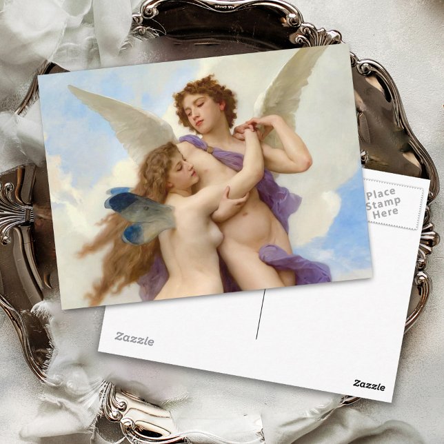 Cupid and Psyche Vintage Bouguereau Postcard (Creator Uploaded)