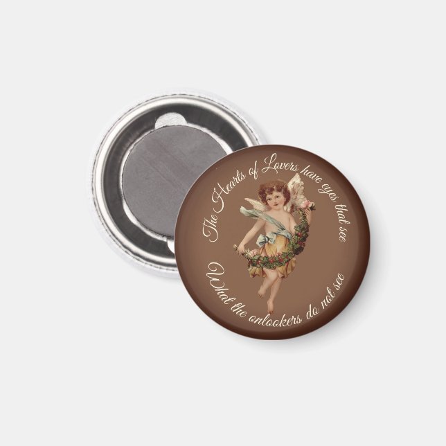 CUPID ANGEL MAGNET | ROMANTIC FRIDGE MAGNET (Front/Back)